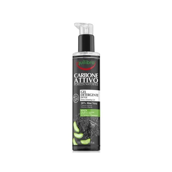 EQUILIBRA  Żel do mycia twarzy z aktywnym węglem 200ml